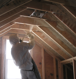  VA attic spray foam insulation